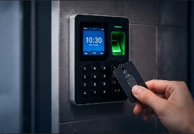 Lector de control de acceso con huella y tarjeta de proximidad